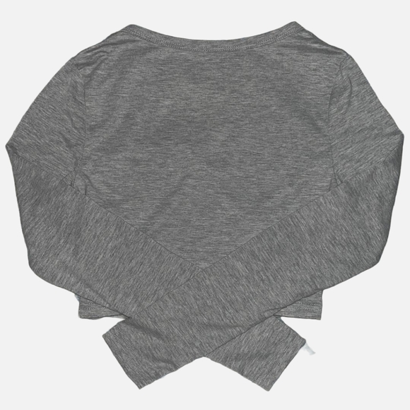 SHEIN Long Sleeve Button Up Crop Top X-Small - Picture 4 of 9